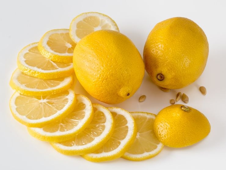 fette di limone letto
