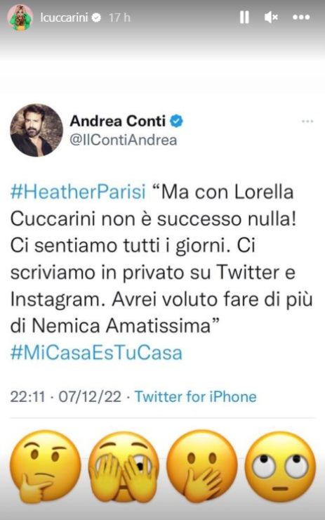 lorella cuccarini heather parisi lite verità 