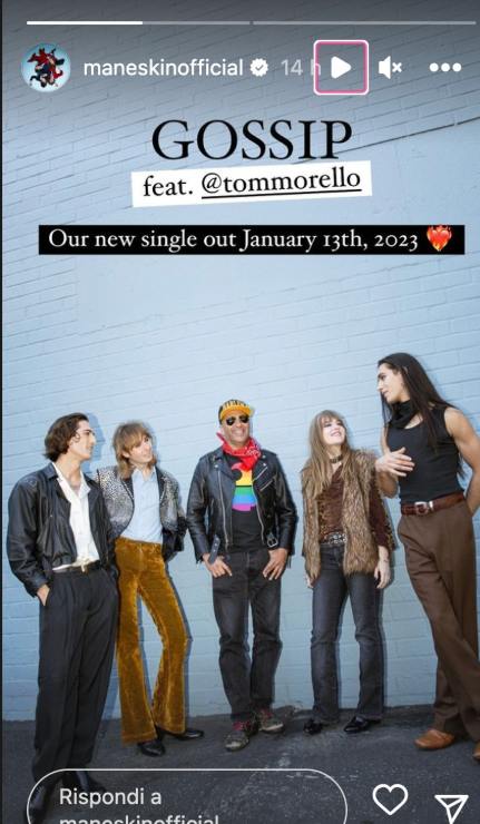 maneskin annuncio singolo 