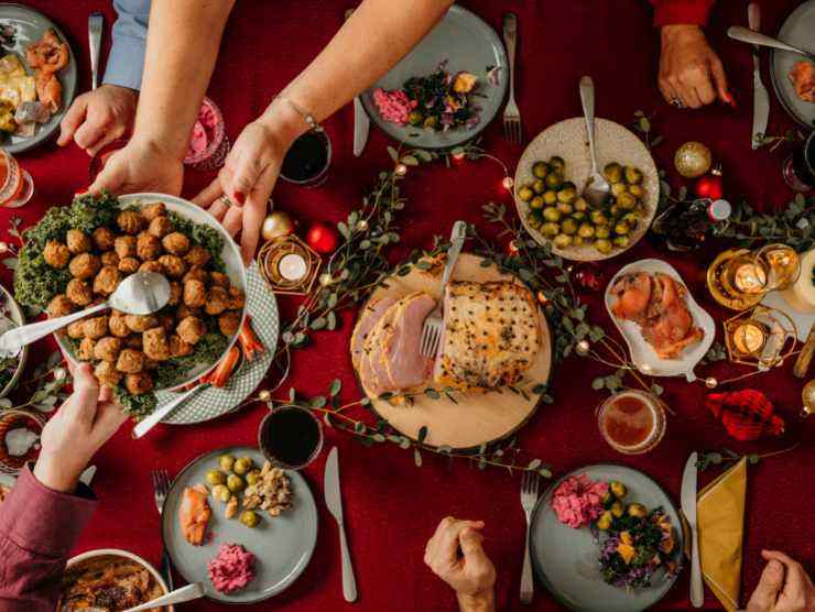 natale tavola portafortuna