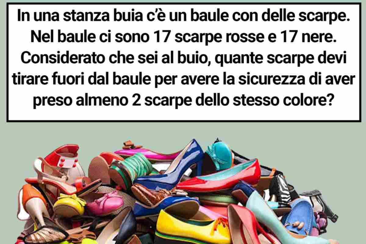 Indovinello scarpe