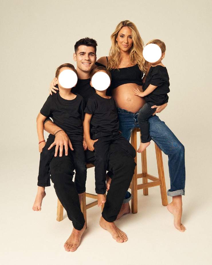 Alice Campiello con la sua famiglia prima del parto (Instagram) mammastyle 