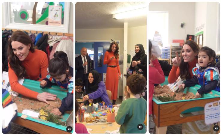 Kate Middleton con i bambini in un asilo inglese_mammastyle
