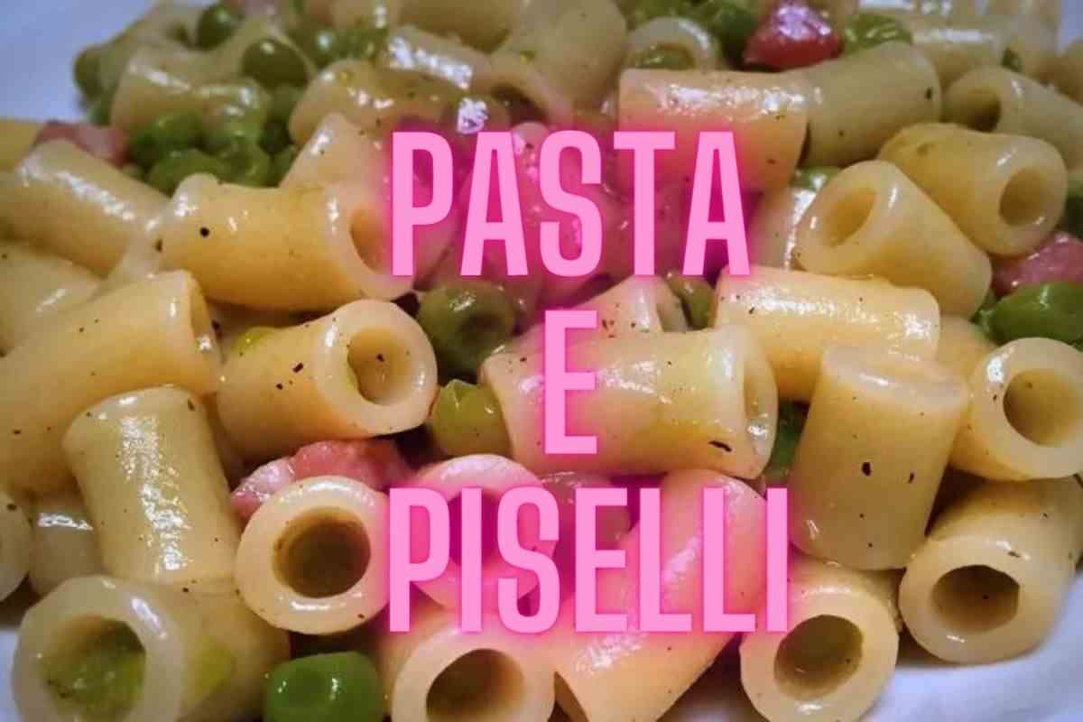 Pasta e piselli ricetta