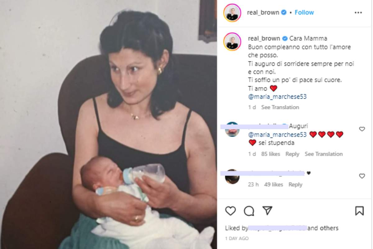 Emma Marrone, dedica alla mamma