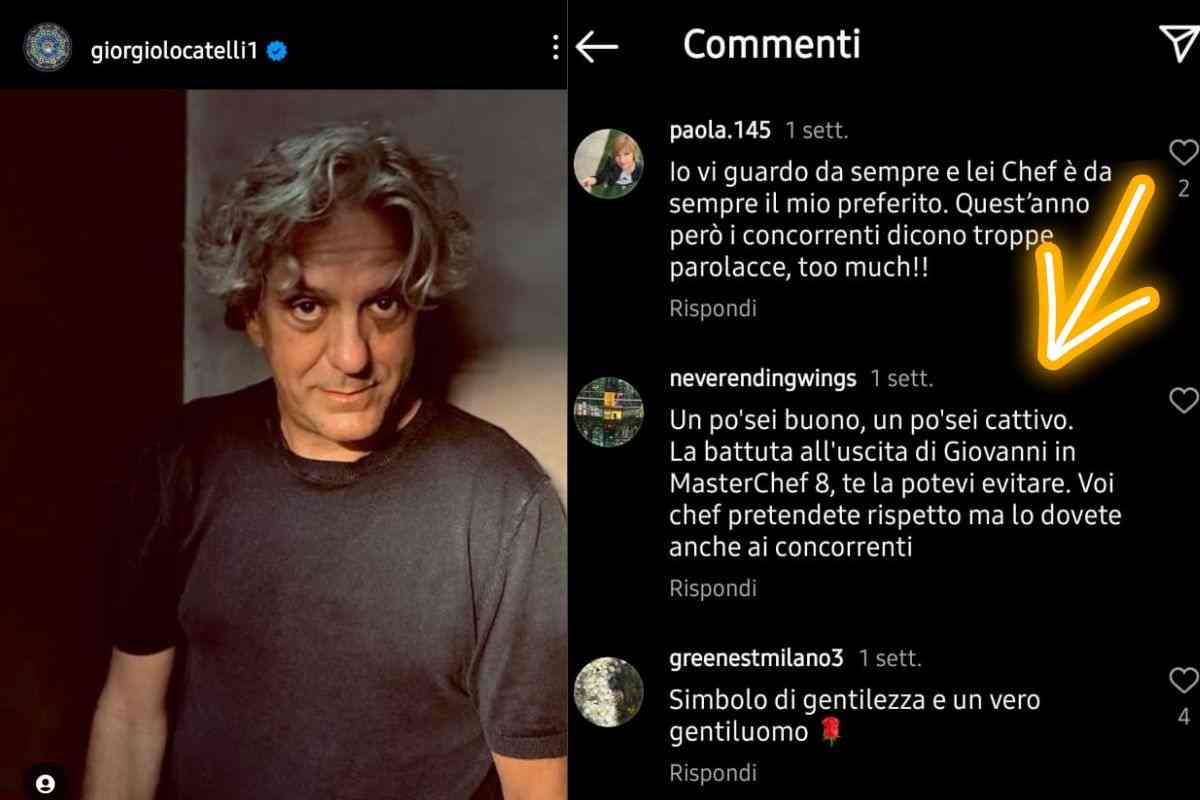 Giorgio Locatelli commento durissimo