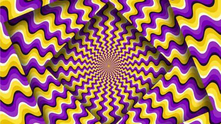 illusione ottica quadrato movimento