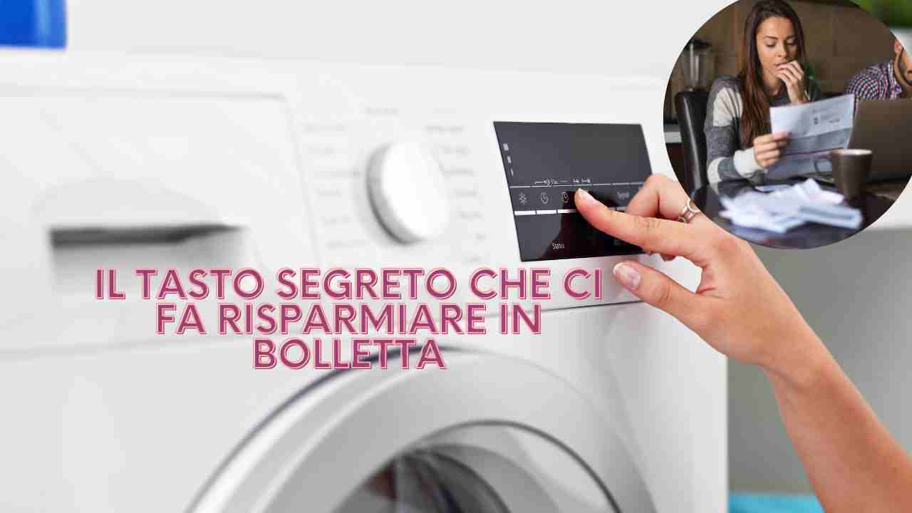 tasto segreto sulla lavatrice che fa risparmiare in bolletta