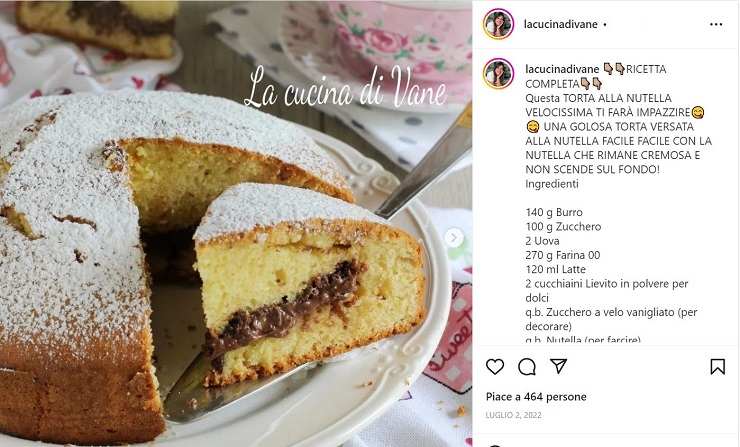 Torta alla nutella: gli ingredienti come si prepara