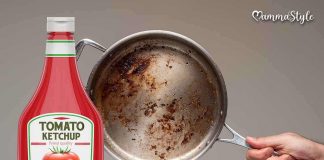 Trucco del ketchup per le pentole