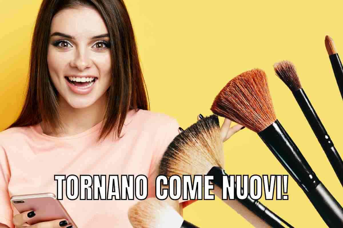 pennelli trucco lavare igienizzare