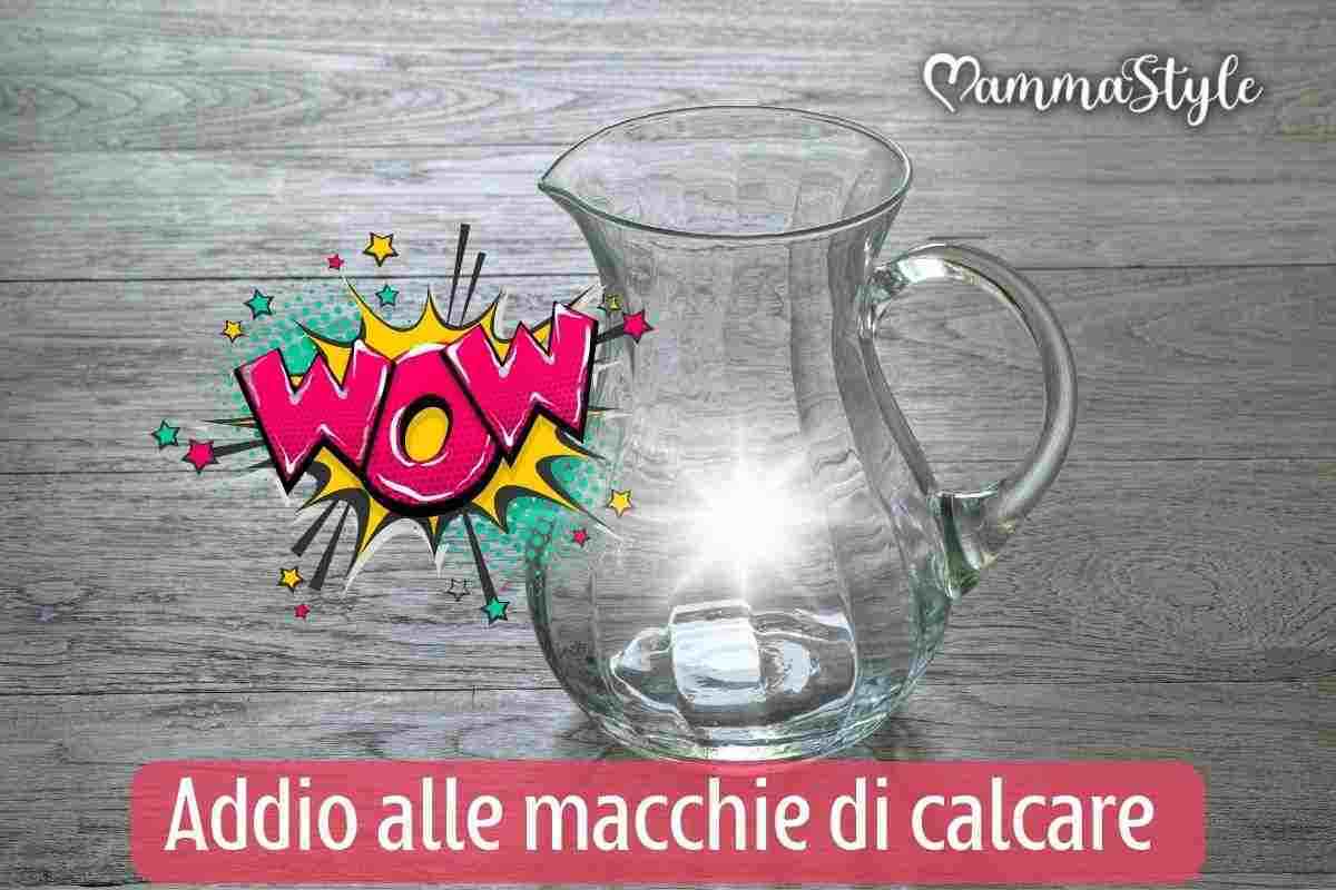 calcare caraffa ingredienti rimedio