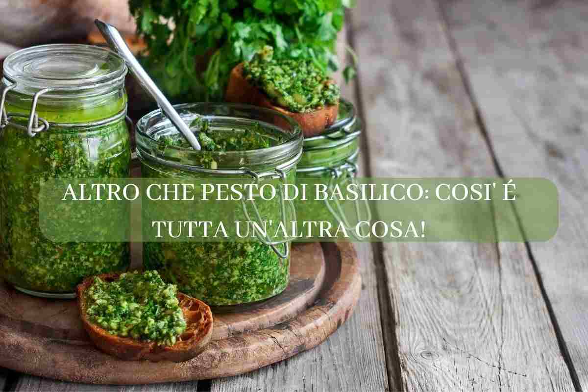 non il solito pesto di basilico: prova la novità 