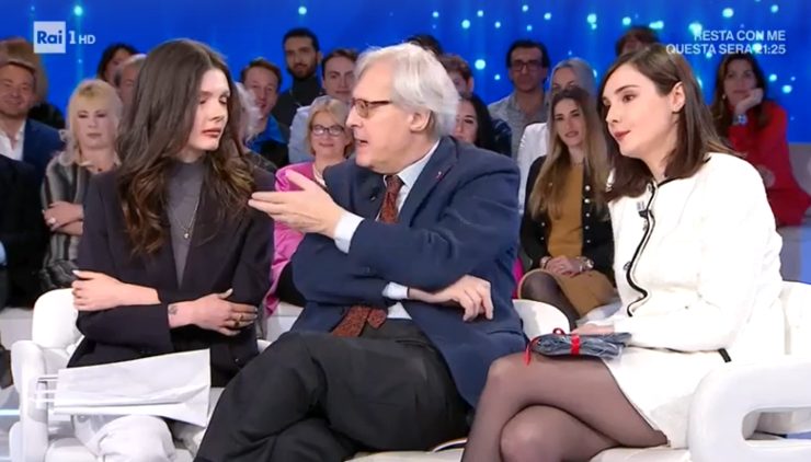 Sgarbi offende la figlia in diretta TV: scoppia il caos