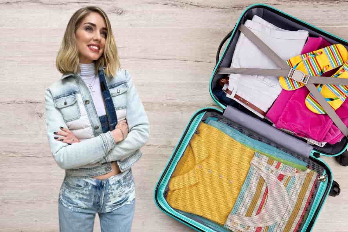 Metodo Chiara Ferragni per una valigia perfetta