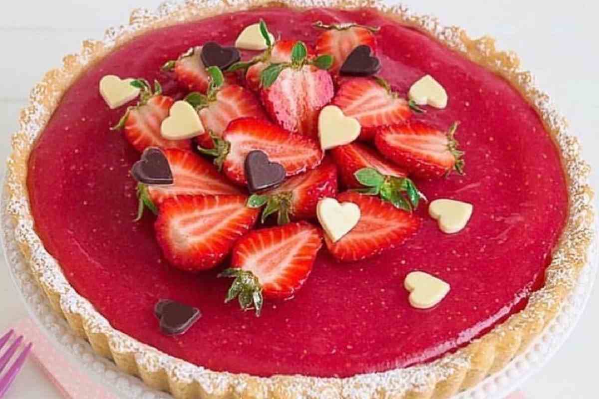 Crostata fior di fragola ricetta