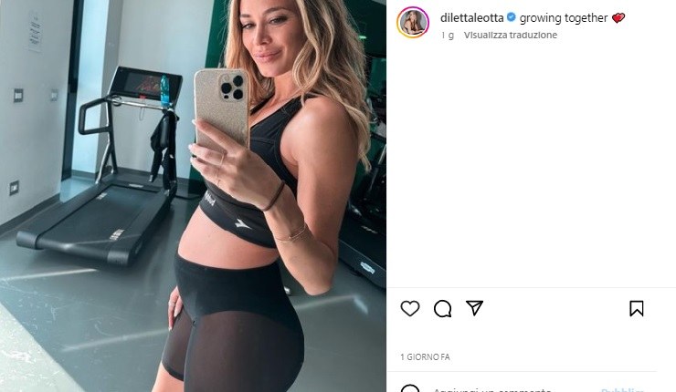 Diletta Leotta stupenda in palestra