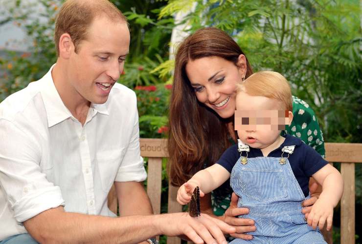William e Kate Middleton con il loro figlio