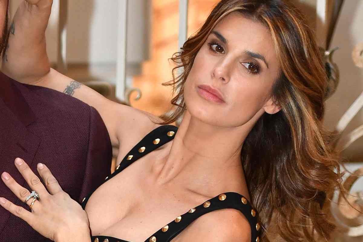 elisabetta canalis vestito con spacco