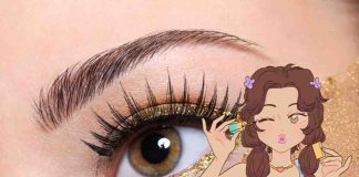 trucco occhi vicini