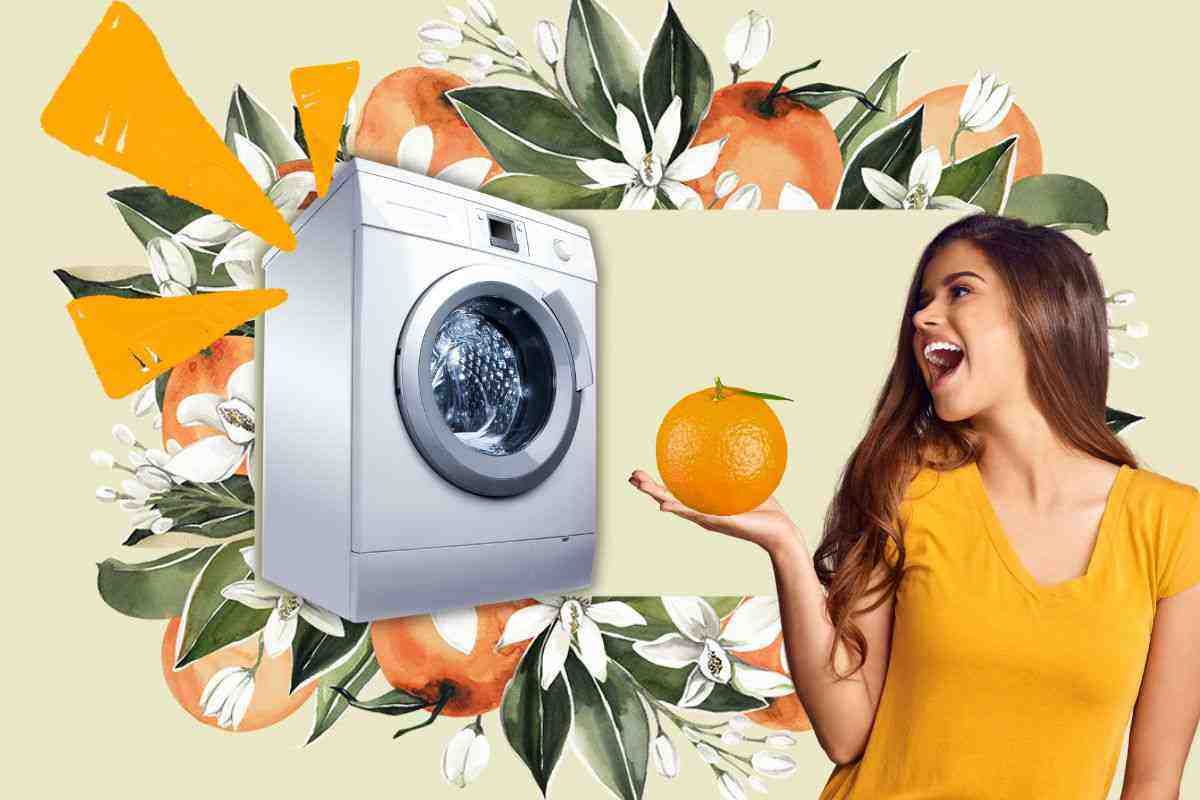 arancia in lavatrice