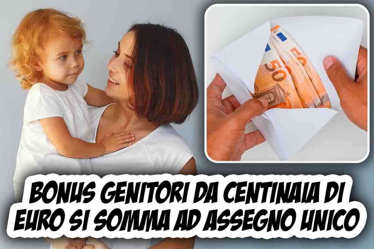 Bonus genitori da centinaia di euro