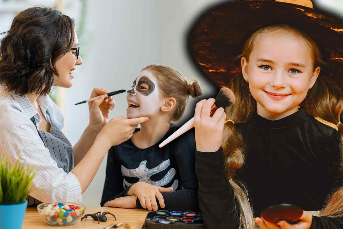 trucco di halloween per bambini